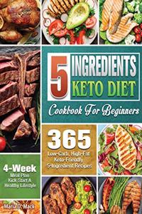 5 Ingredients Keto Diet Cookbook For Beginners