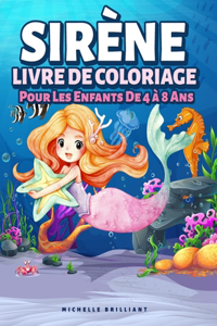 Sirène Livre De Coloriage Pour Les Enfants De 4 à 8 Ans