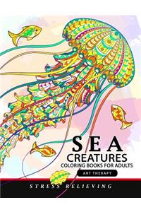 Sea Creatures coloring books for adults