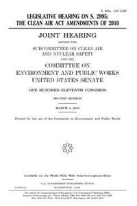Legislative hearing on S. 2995
