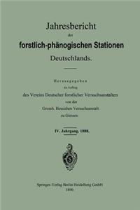 Jahresbericht Der Forstlich -- Phänologischen Stationen Deutschlands