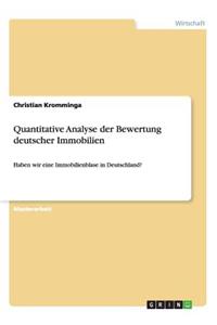 Quantitative Analyse der Bewertung deutscher Immobilien