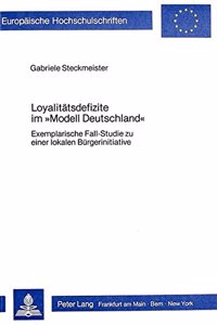 Loyalitaetsdefizite Im «Modell Deutschland»