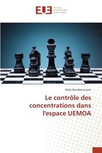 Le Contrôle Des Concentrations Dans l'Espace Uemoa