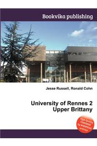 University of Rennes 2 Upper Brittany