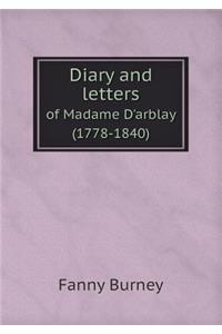 Diary and Letters of Madame d'Arblay (1778-1840)
