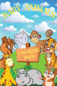 Baby Animals Coloring Book