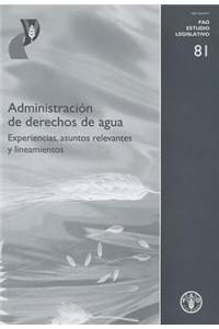 Administracion de Derechos de Agua