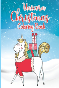 Unicorn Christmas Coloring Book