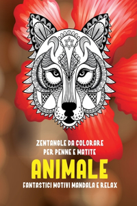 Zentangle da colorare per penne e matite - Fantastici motivi Mandala e relax - Animale