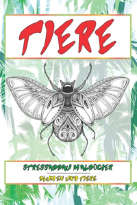 Stressabbau Malbücher - Blumen und Tiere - Tiere