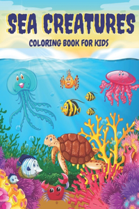 Sea Creatures Coloring Book For Kids