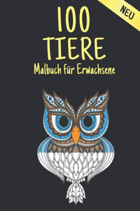 Neu Malbuch Erwachsene Tiere