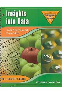 Insights Into Data: Data Analysis and Probability