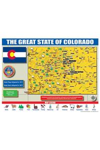 Colorado State Map for Students - Pack of 30