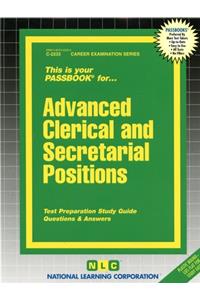 Advanced Clerical and Secretarial Positions