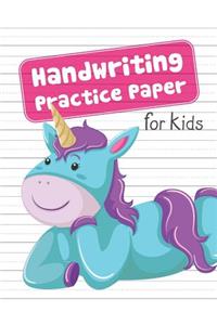 Handwriting Practice Paper for Kids