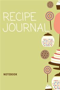 Recipe Journal Notebook