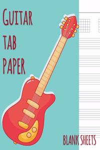 Guitar Tab Paper Blank Sheets