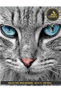 Meow Covers Bullet Dot Grid Journal - 8.5 X 11 - 100 Sites