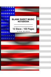 Blank Sheet Music Notebook