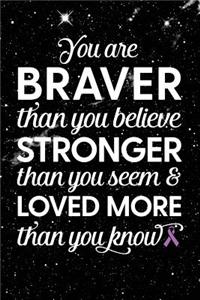 You Are Braver Than You Believe Stronger Than You Seem & Loved More Than You Know