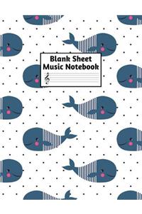 Blank Sheet Music Notebook