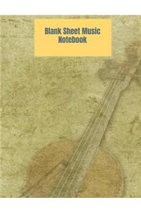 Blank Sheet Music Notebook