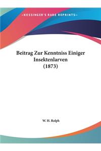 Beitrag Zur Kenntniss Einiger Insektenlarven (1873)