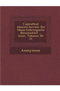 L'Apiculteur Alsacien-Lorrain