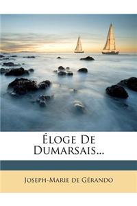 Éloge de Dumarsais...