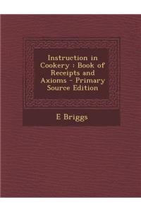 Instruction in Cookery