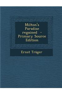 Milton's Paradise Regained
