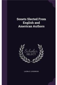 Sonets Slected From English and American Authors