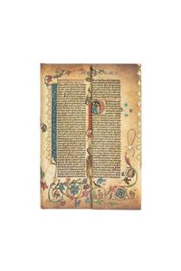 Paperblanks Parabole Gutenberg Bible Hardcover Mini Lined Wrap Closure 176 Pg 85 GSM