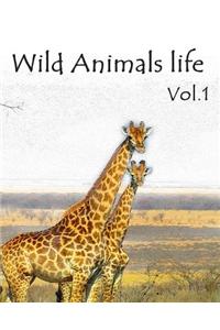 Wild Animals Life Vol.1: Wild Animals Adults Coloring Book