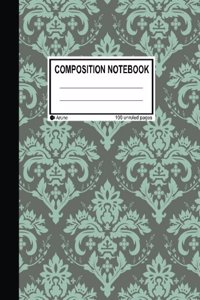 Unruled Composition Notebook