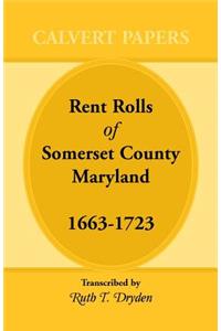 Rent Rolls of Somerset County, Maryland, 1663-1723