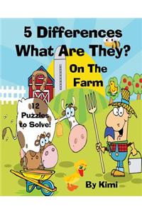 5 Differences- What Are They? - On the Farm- For Kids (Kids Series)