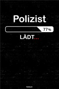 Polizist Lädt... Notizbuch