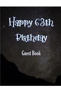 Happy 63th Birthday Guest Book