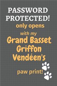 Password Protected! only opens with my Grand Basset Griffon Vendéen's paw print!