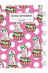 Music Notebook Wide Staff