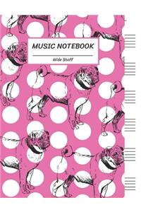 Music Notebook Wide Staff
