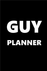 2020 Weekly Planner For Men Guy Planner White Font Black Design 134 Pages