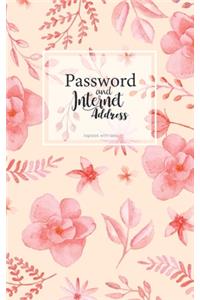 internet address and password logbook with tabs