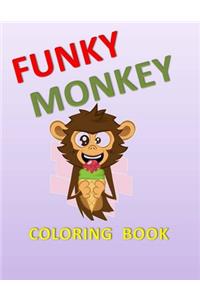 Funky Monkey Coloring Book