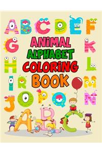 Animal Alphabet Coloring Book