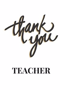 Thank You Teacher Journal