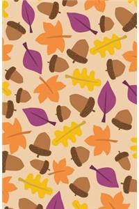 Bullet Journal: Autumn Pattern Design - Notebook with 160 Dot Grid Pages